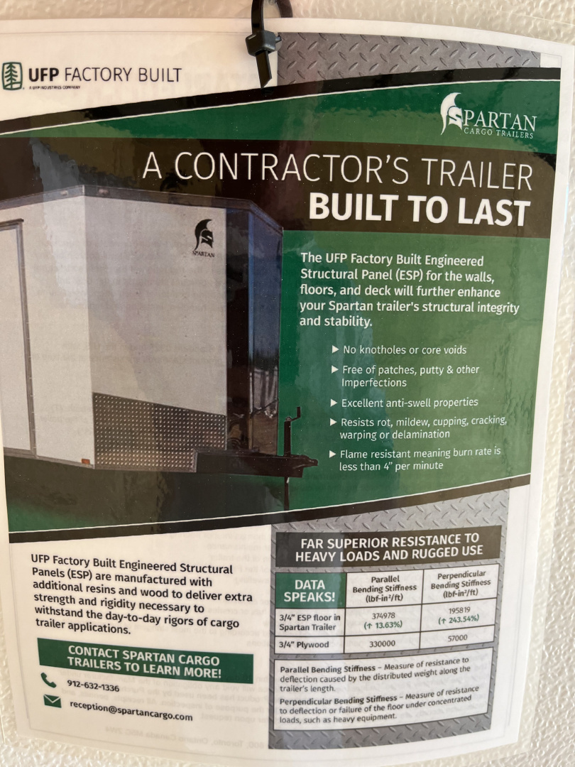 New 2026 Spartan 6X12 Enclosed Trailer, PRO-SERIES Package, Tube Steel Frame, PolyCor Exterior, StableDeck, 7' Interior, 7K GVWR, Tandem Axle