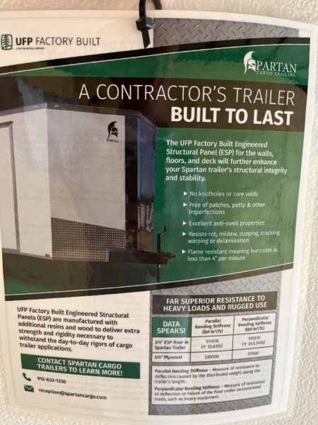 New 2026 Spartan 6X12 Enclosed Trailer, PRO-SERIES Package, Tube Steel Frame, PolyCor Exterior, StableDeck, 7' Interior, 7K GVWR, Tandem Axle