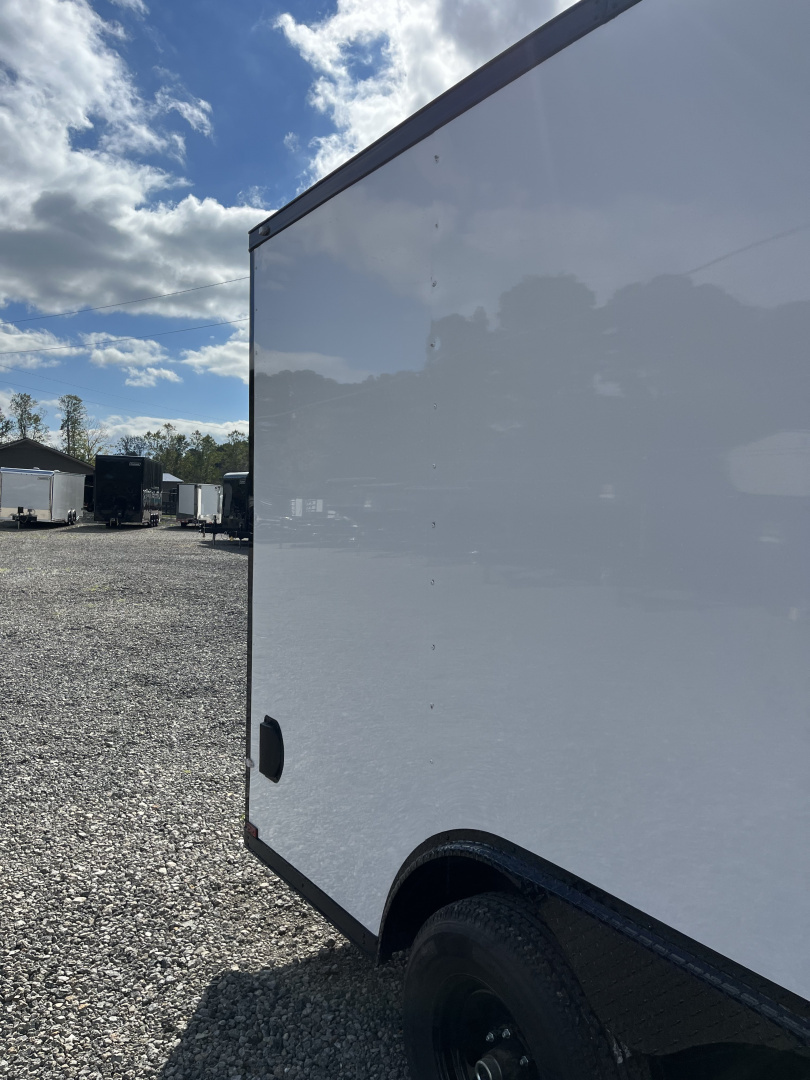 New 2026 Spartan Cargo 8.5x16 Enclosed Trailer, White PolyCor With Black Trim, 10K GVWR, 7' Interior, 54" Triple Tube Tongue, 1-Piece Aluminum Roof, StableDeck