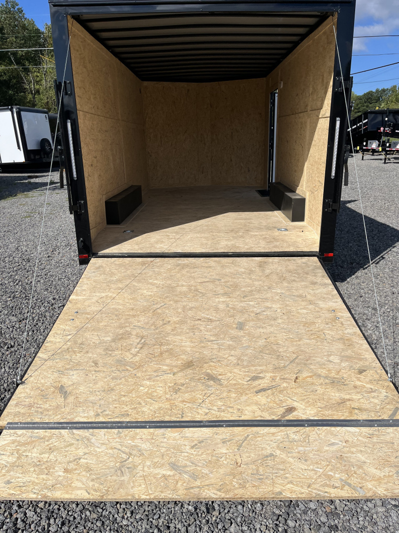 New 2026 Spartan Cargo 8.5x16 Enclosed Trailer, White PolyCor With Black Trim, 10K GVWR, 7' Interior, 54" Triple Tube Tongue, 1-Piece Aluminum Roof, StableDeck