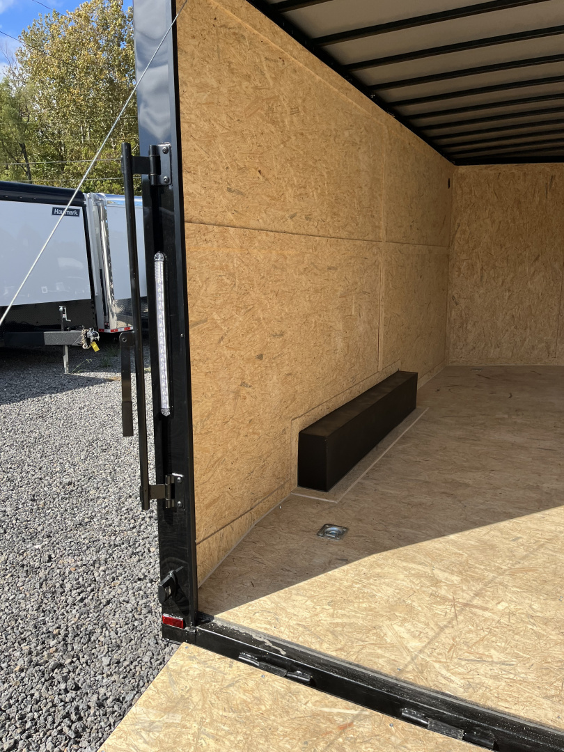 New 2026 Spartan Cargo 8.5x16 Enclosed Trailer, White PolyCor With Black Trim, 10K GVWR, 7' Interior, 54" Triple Tube Tongue, 1-Piece Aluminum Roof, StableDeck