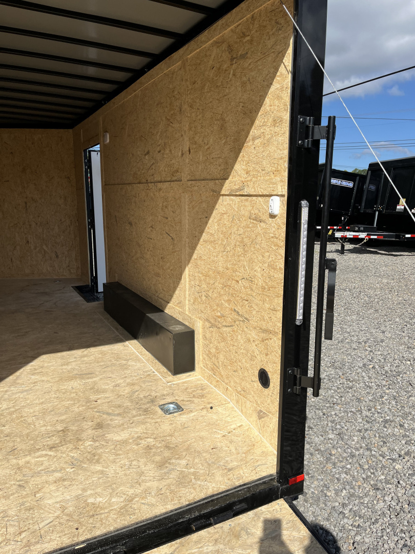 New 2026 Spartan Cargo 8.5x16 Enclosed Trailer, White PolyCor With Black Trim, 10K GVWR, 7' Interior, 54" Triple Tube Tongue, 1-Piece Aluminum Roof, StableDeck