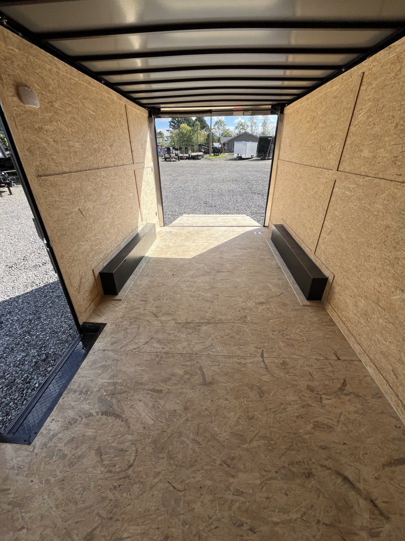 New 2026 Spartan Cargo 8.5x16 Enclosed Trailer, White PolyCor With Black Trim, 10K GVWR, 7' Interior, 54" Triple Tube Tongue, 1-Piece Aluminum Roof, StableDeck