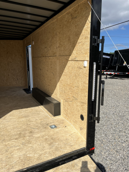 New 2026 Spartan Cargo 8.5x16 Enclosed Trailer, White PolyCor With Black Trim, 10K GVWR, 7' Interior, 54" Triple Tube Tongue, 1-Piece Aluminum Roof, StableDeck