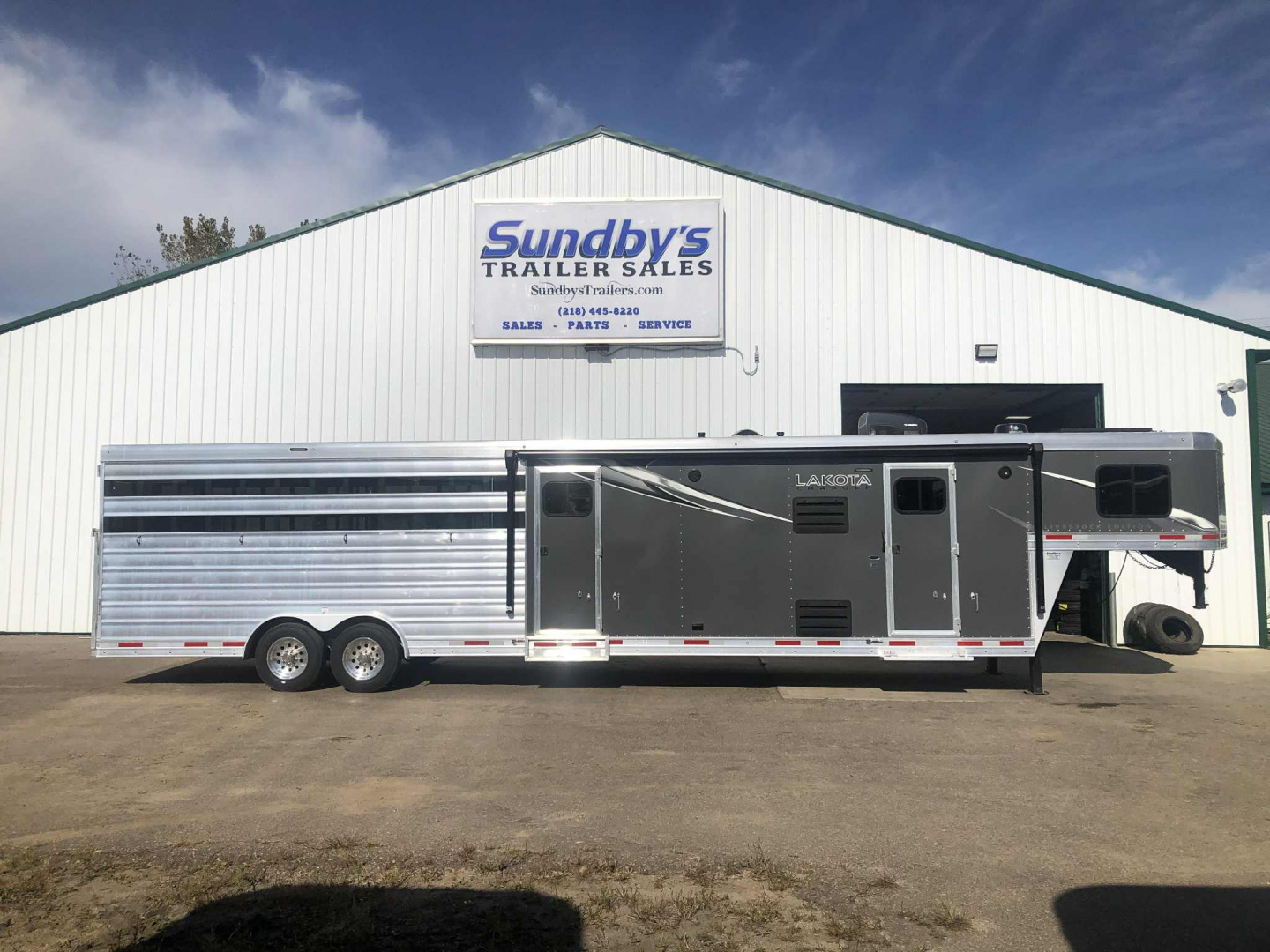 Used 2024 Lakota Charger Stock Combo Horse Trailer