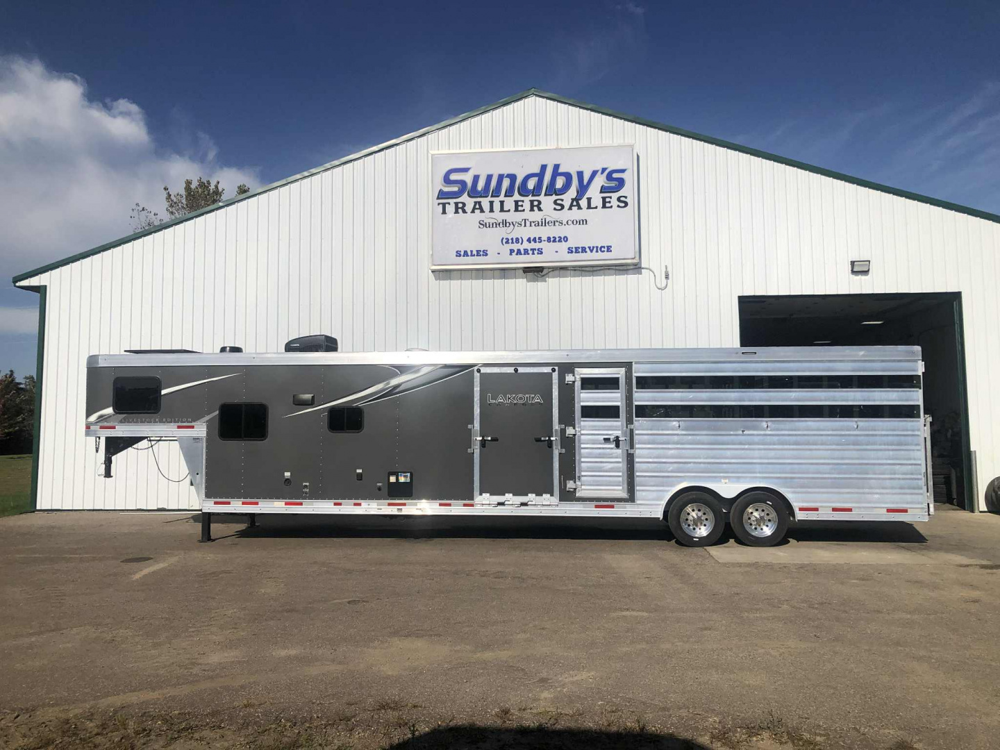 Used 2024 Lakota Charger Stock Combo Horse Trailer