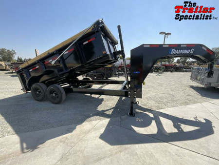 New 2025 Diamond C Trailers 7FT X 14FT 14.9K GVW Dump Trailer