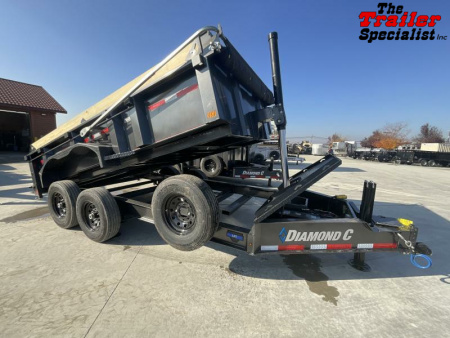 New 2025 Diamond C Trailers 7FT X 14FT 14.9K GVW Dump Trailer