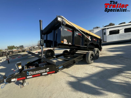 New 2025 Diamond C Trailers 7FT X 14FT 14.9K GVW Dump Trailer