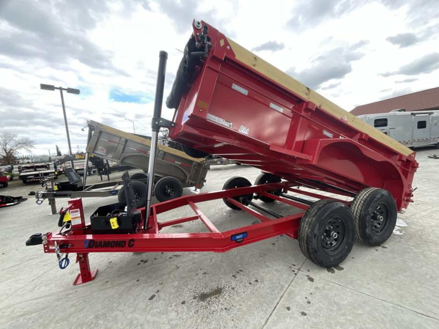 New 2025 Diamond C Trailers 6.5FT X 12FT 9890 GVW TA PACESETTER Dump Trailer