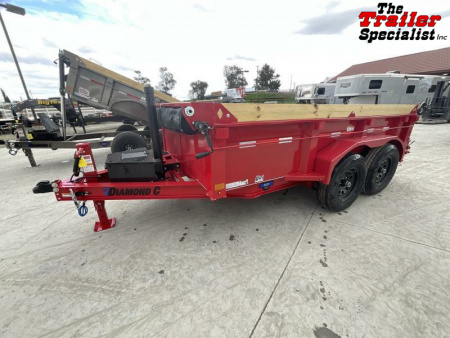 New 2025 Diamond C Trailers 6.5FT X 12FT 9890 GVW TA PACESETTER Dump Trailer