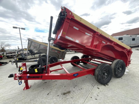 New 2025 Diamond C Trailers 6.5FT X 12FT 9890 GVW TA PACESETTER Dump Trailer