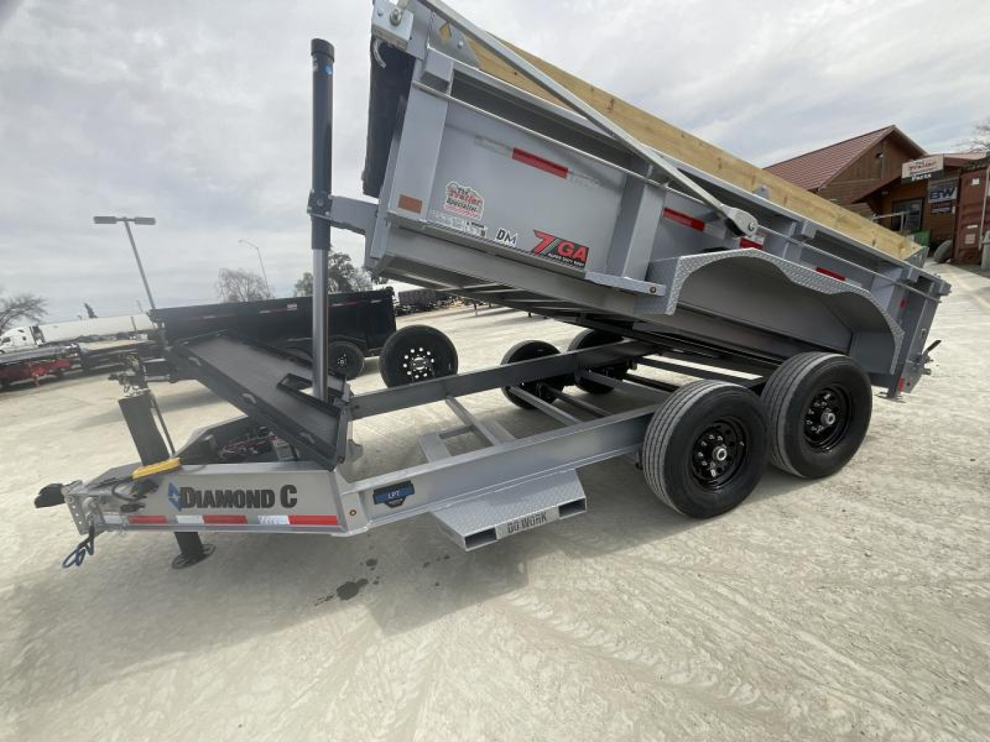 New 2025 Diamond C Trailers 7FT X 12FT 14.9K GVW Dump Trailer