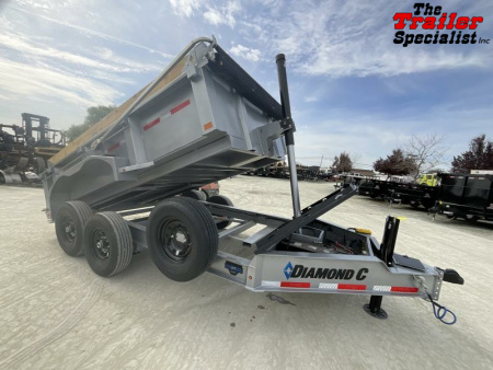New 2025 Diamond C Trailers 7FT X 12FT 14.9K GVW Dump Trailer