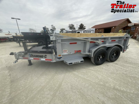 New 2025 Diamond C Trailers 7FT X 12FT 14.9K GVW Dump Trailer