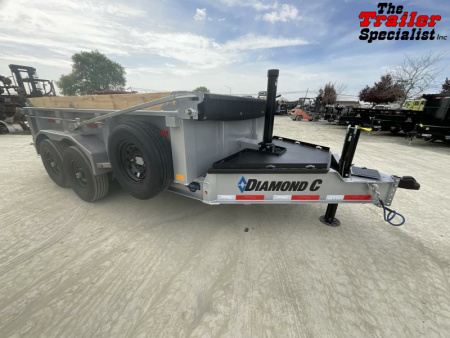 New 2025 Diamond C Trailers 7FT X 12FT 14.9K GVW Dump Trailer