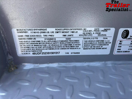 New 2025 Diamond C Trailers 8.5FT X 25FT 25.9K GVW Flatbed Trailer