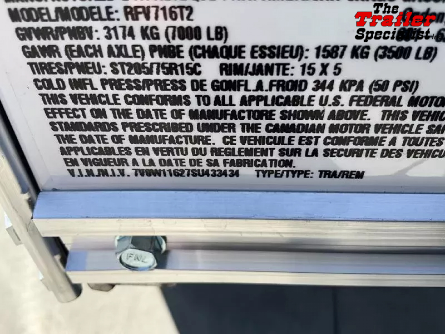 New 2025 Wells Cargo 7FT X 16FT 7K GVW TA Cargo / Enclosed Trailer