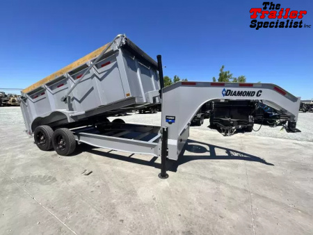 New 2025 Diamond C Trailers 7FT X 14FT 18K GVW Dump Trailer