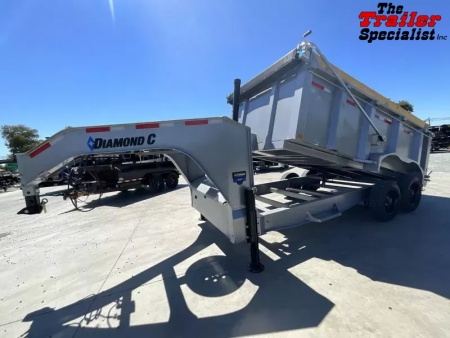 New 2025 Diamond C Trailers 7FT X 14FT 18K GVW Dump Trailer
