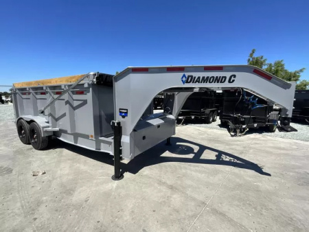 New 2025 Diamond C Trailers 7FT X 14FT 18K GVW Dump Trailer