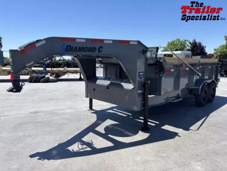 New 2025 Diamond C Trailers 7FT X 16FT 23K GVW Dump Trailer