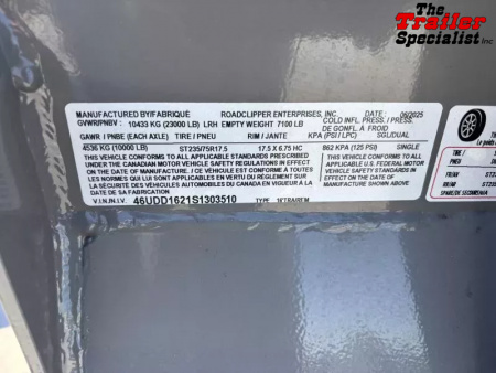 New 2025 Diamond C Trailers 7FT X 16FT 23K GVW Dump Trailer