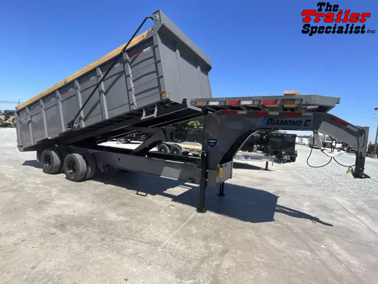 New 2025 Diamond C Trailers 8FT X 20FT 25.9K GVW TA 4FT SIDES Dump Trailer