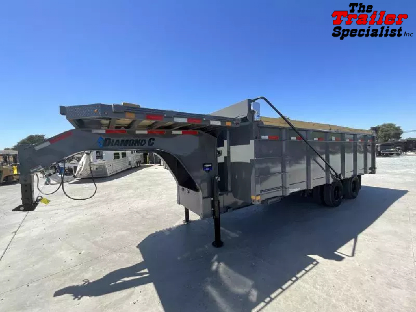 New 2025 Diamond C Trailers 8FT X 20FT 25.9K GVW TA 4FT SIDES Dump Trailer