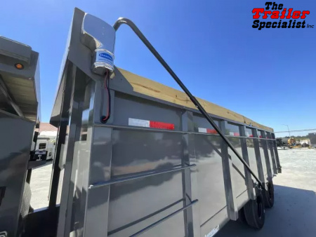 New 2025 Diamond C Trailers 8FT X 20FT 25.9K GVW TA 4FT SIDES Dump Trailer