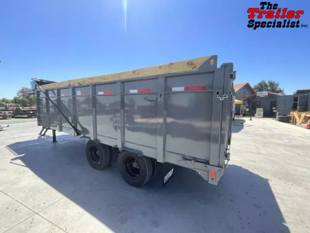 New 2025 Diamond C Trailers 8FT X 20FT 25.9K GVW TA 4FT SIDES Dump Trailer