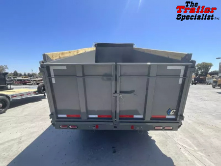New 2025 Diamond C Trailers 8FT X 20FT 25.9K GVW TA 4FT SIDES Dump Trailer