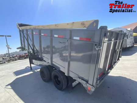 New 2025 Diamond C Trailers 8FT X 20FT 25.9K GVW TA 4FT SIDES Dump Trailer