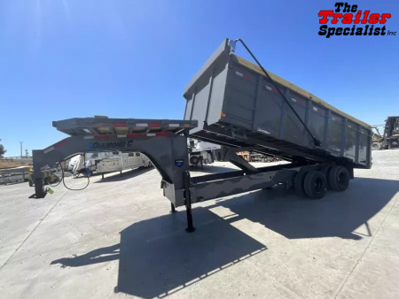 New 2025 Diamond C Trailers 8FT X 20FT 25.9K GVW TA 4FT SIDES Dump Trailer