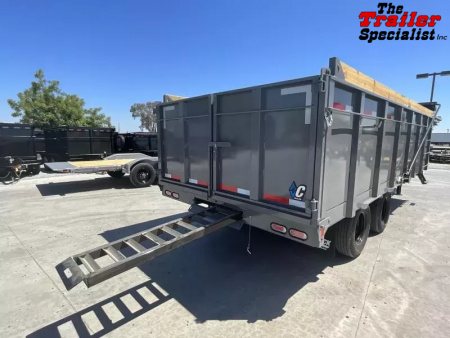 New 2025 Diamond C Trailers 8FT X 20FT 25.9K GVW TA 4FT SIDES Dump Trailer