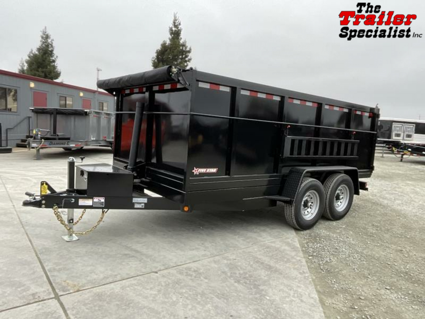 New 2025 Five Star Trailers 7FT X 14FT 14K GVW TA 4FT SIDES TELESCOPIC Dump Trailer