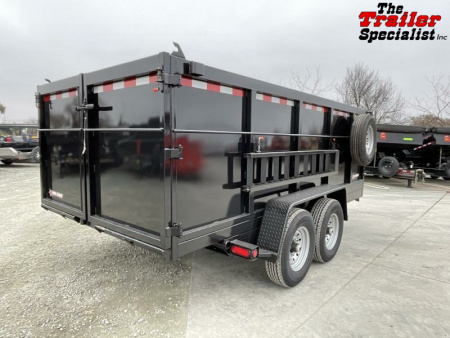 New 2025 Five Star Trailers 7FT X 14FT 14K GVW TA 4FT SIDES TELESCOPIC Dump Trailer