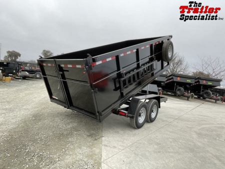 New 2025 Five Star Trailers 7FT X 14FT 14K GVW TA 4FT SIDES TELESCOPIC Dump Trailer