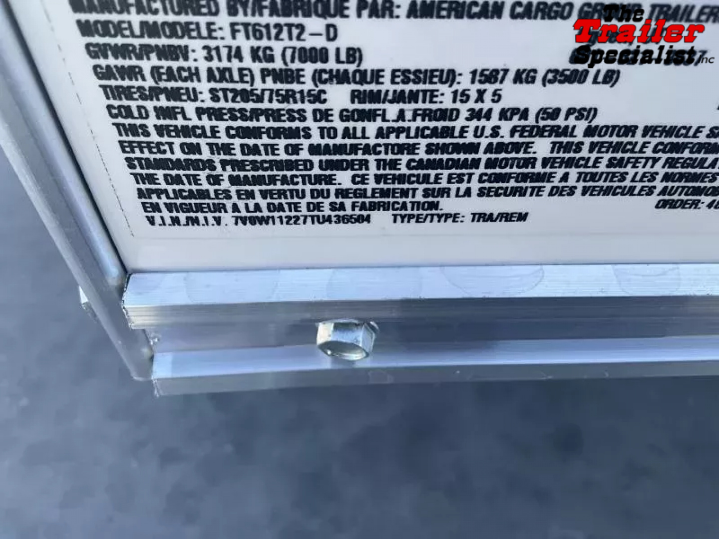 New 2026 Wells Cargo 6FT X 12FT 7K GVW TA Cargo / Enclosed Trailer