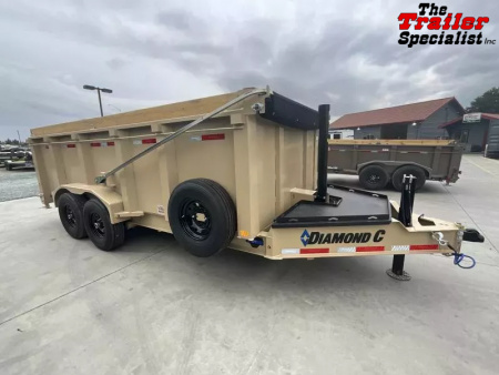 New 2026 Diamond C Trailers 7FT X 16FT 14.9K GVW Dump Trailer