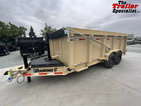 New 2026 Diamond C Trailers 7FT X 16FT 14.9K GVW Dump Trailer