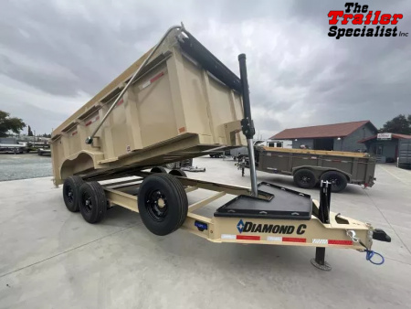 New 2026 Diamond C Trailers 7FT X 16FT 14.9K GVW Dump Trailer
