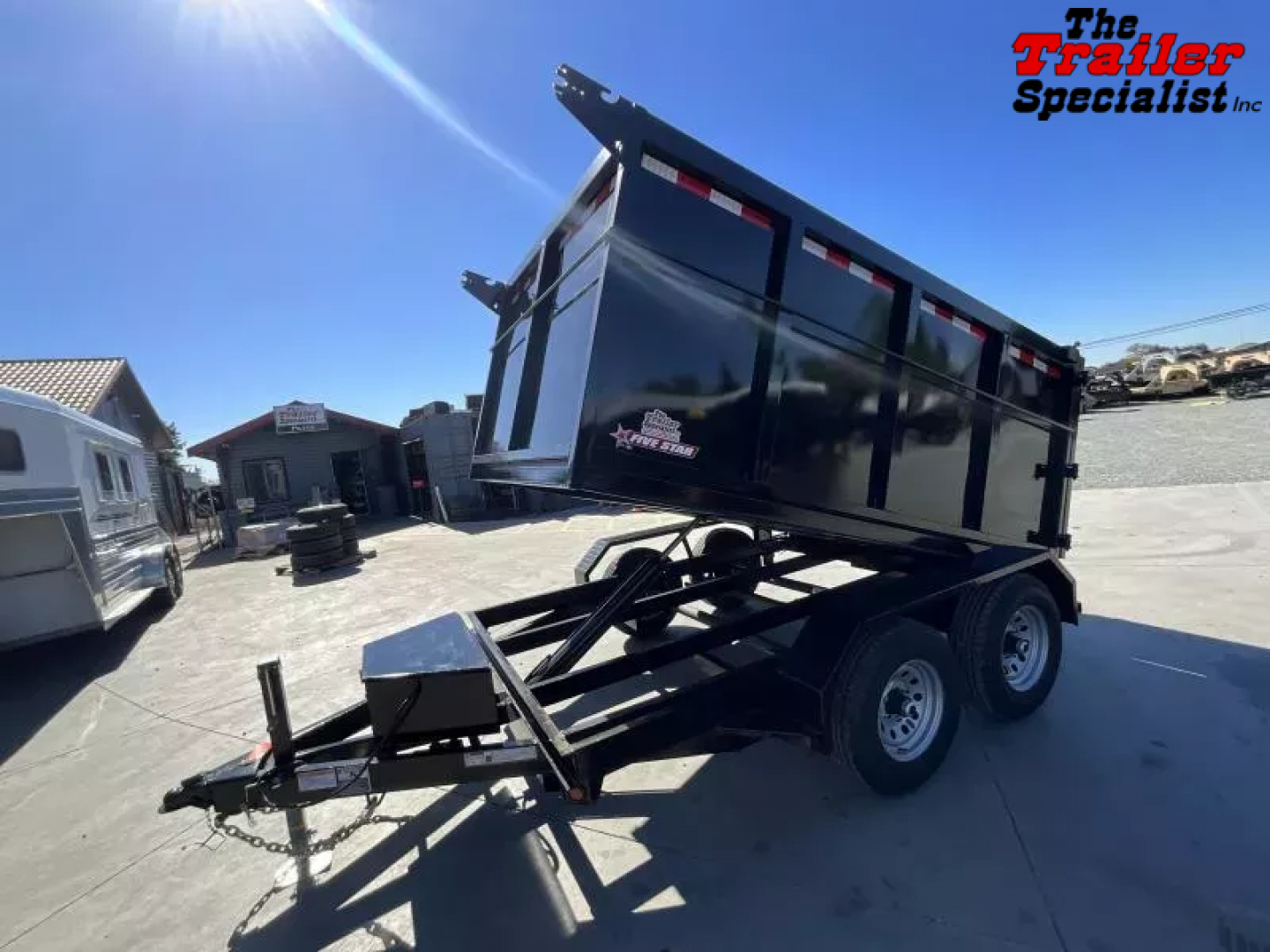 New 2026 Five Star Trailers 6.5FT X 10FT 9990 GVW TA 4FT SIDES Dump Trailer