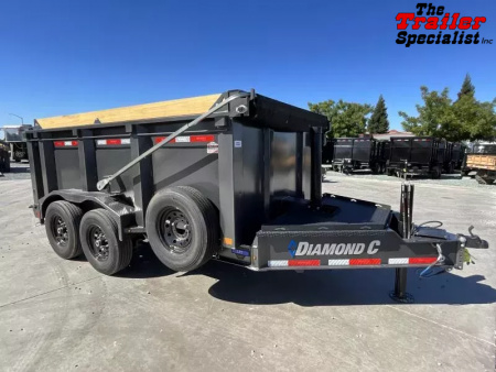New 2026 Diamond C Trailers 7FT X 12 FT 14.9K GVW Dump Trailer