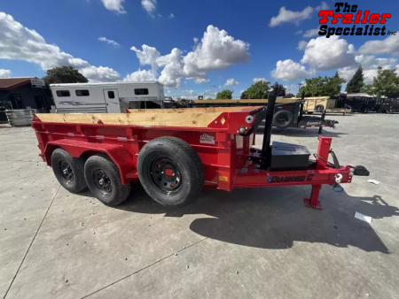 New 2026 Diamond C Trailers 6.5FT X 12FT 9890 GVW Dump Trailer