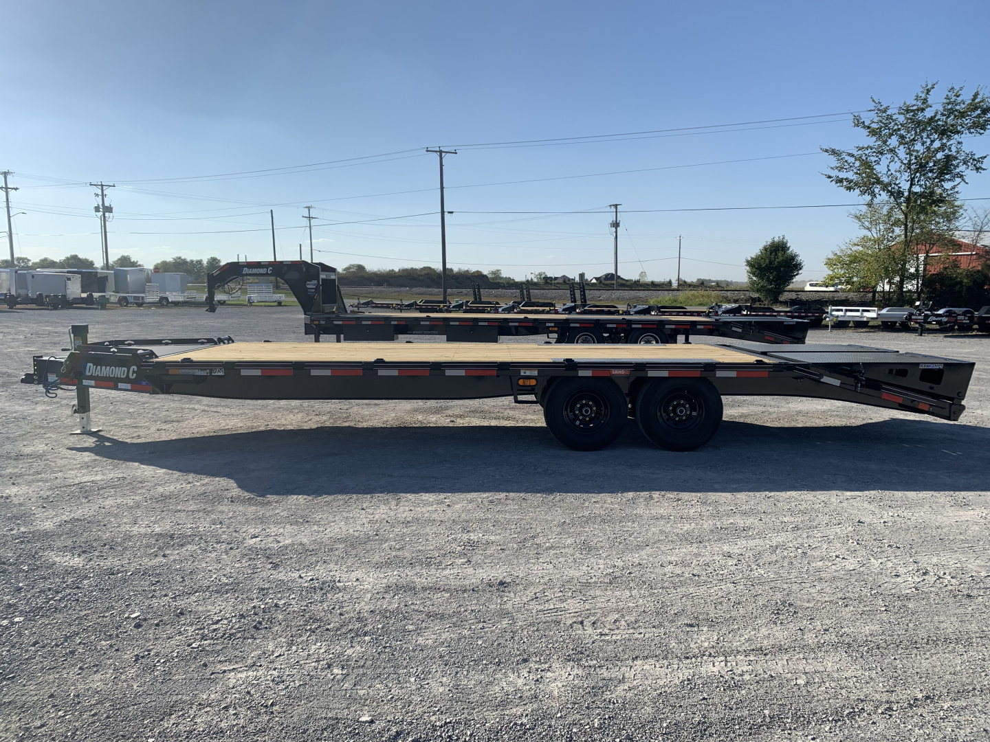 New 2026 Diamond C Trailers DEC207L24X102 (24' X 102") 14.9K Max Ramp Equipment Trailer