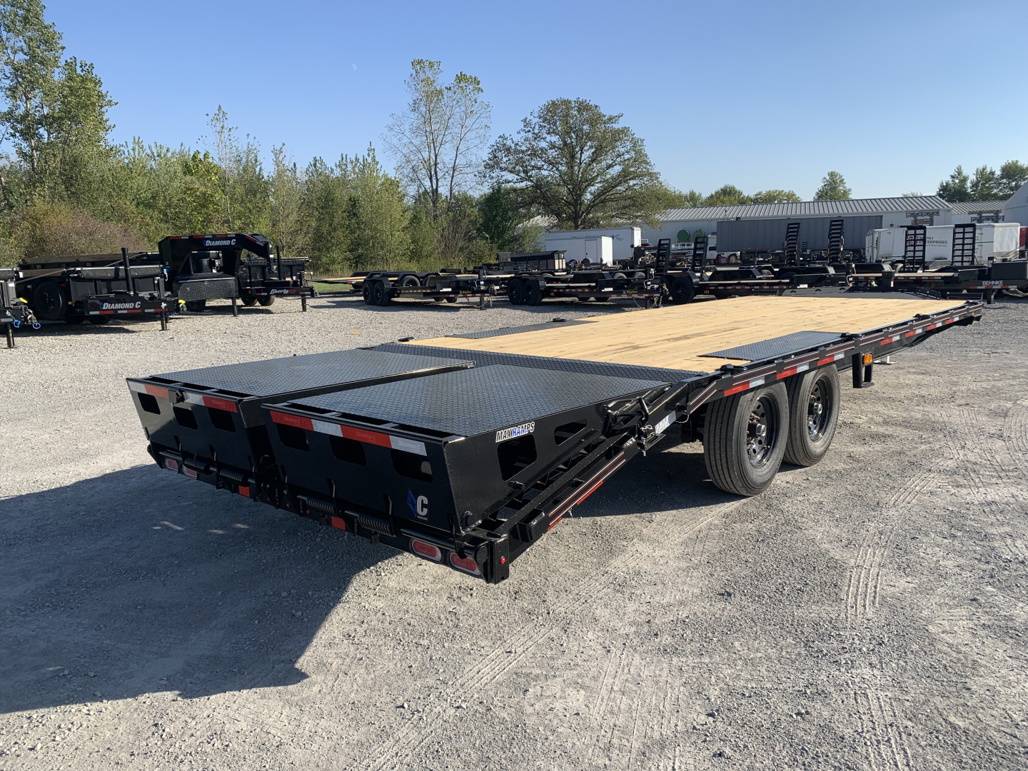 New 2026 Diamond C Trailers DEC207L24X102 (24' X 102") 14.9K Max Ramp Equipment Trailer