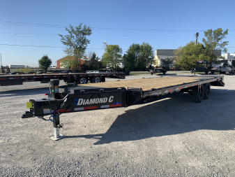 New 2026 Diamond C Trailers DEC207L24X102 (24' X 102") 14.9K Max Ramp Equipment Trailer
