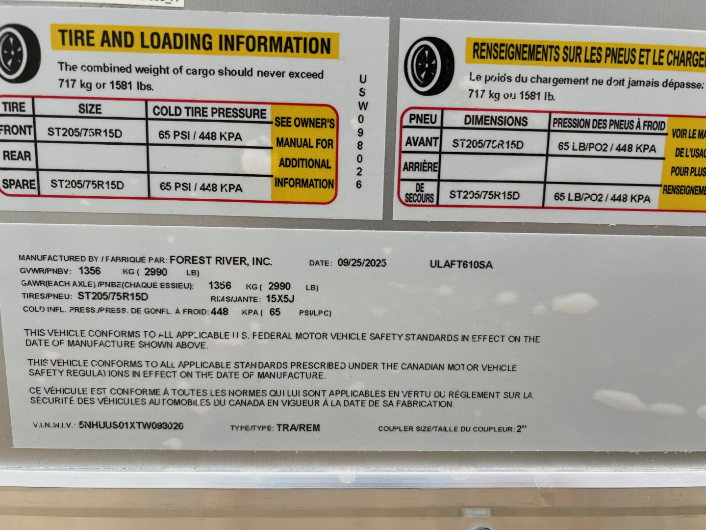 New 2026 US Cargo 6 x 10 Enclosed Cargo / Enclosed Trailer