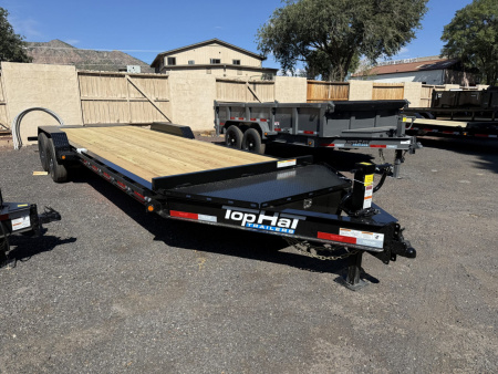 New 2026 Top Hat Trailers 83X24 Equipment I-Beam Frame with 3' Jumbo ramps  - 257131